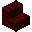 Red Nether Brick Stairs (facing: south, half: bottom, shape: straight, waterlogged: false)
